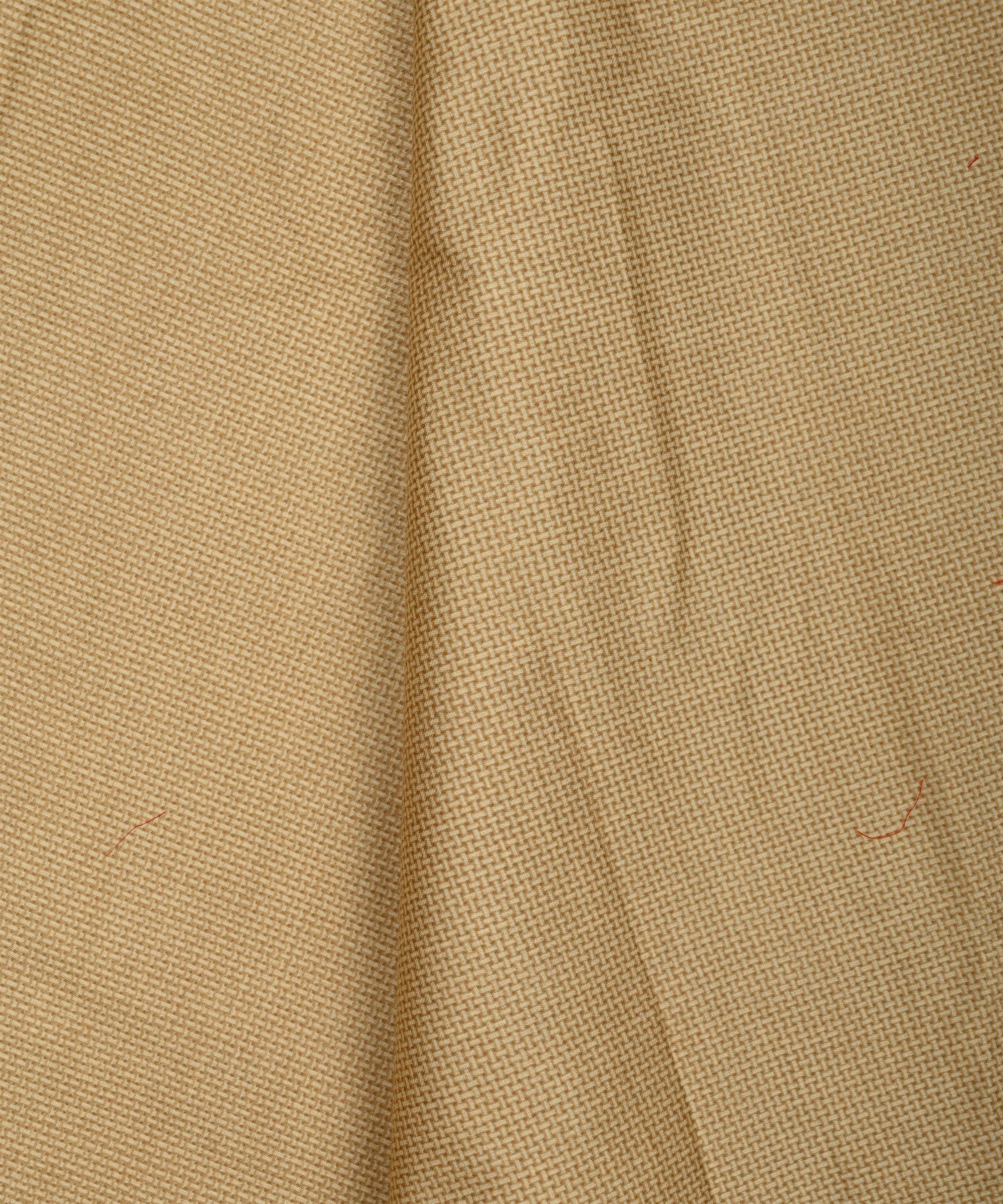 Biege Printed Cotton Satin fabric-1