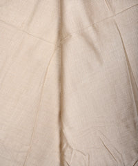 Cream Printed Cotton Satin fabric-1