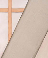 Cream Printed Cotton Satin fabric-1