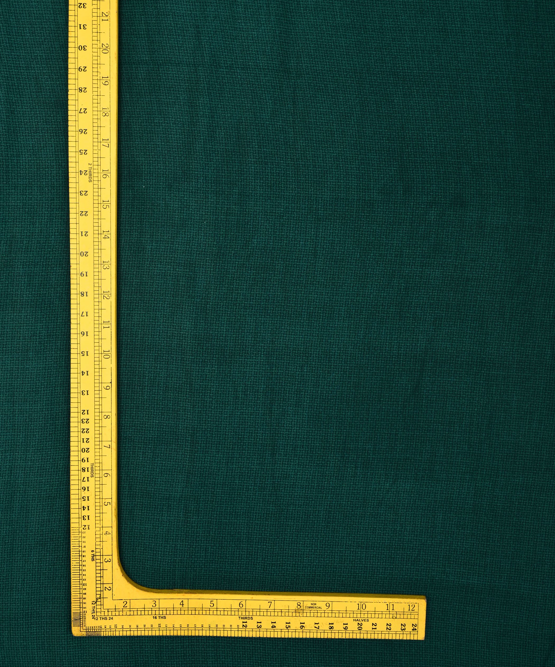 Dark Green Printed Cotton Satin fabric-1