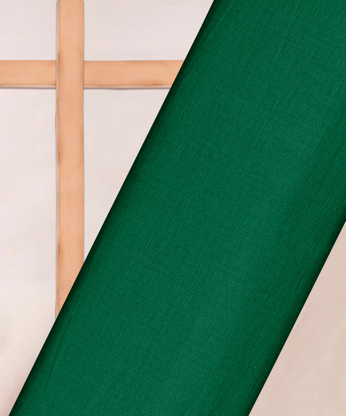 Green Printed Cotton Satin fabric-1