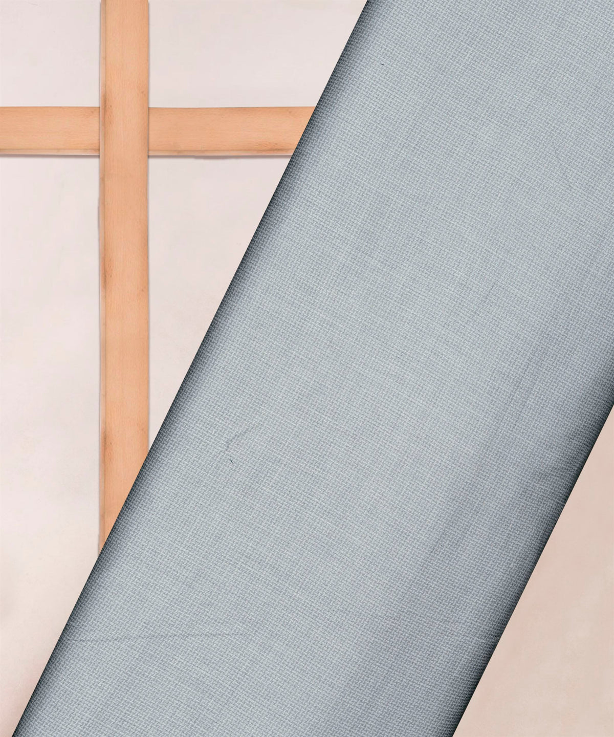 Grey Printed Cotton Satin fabric-1