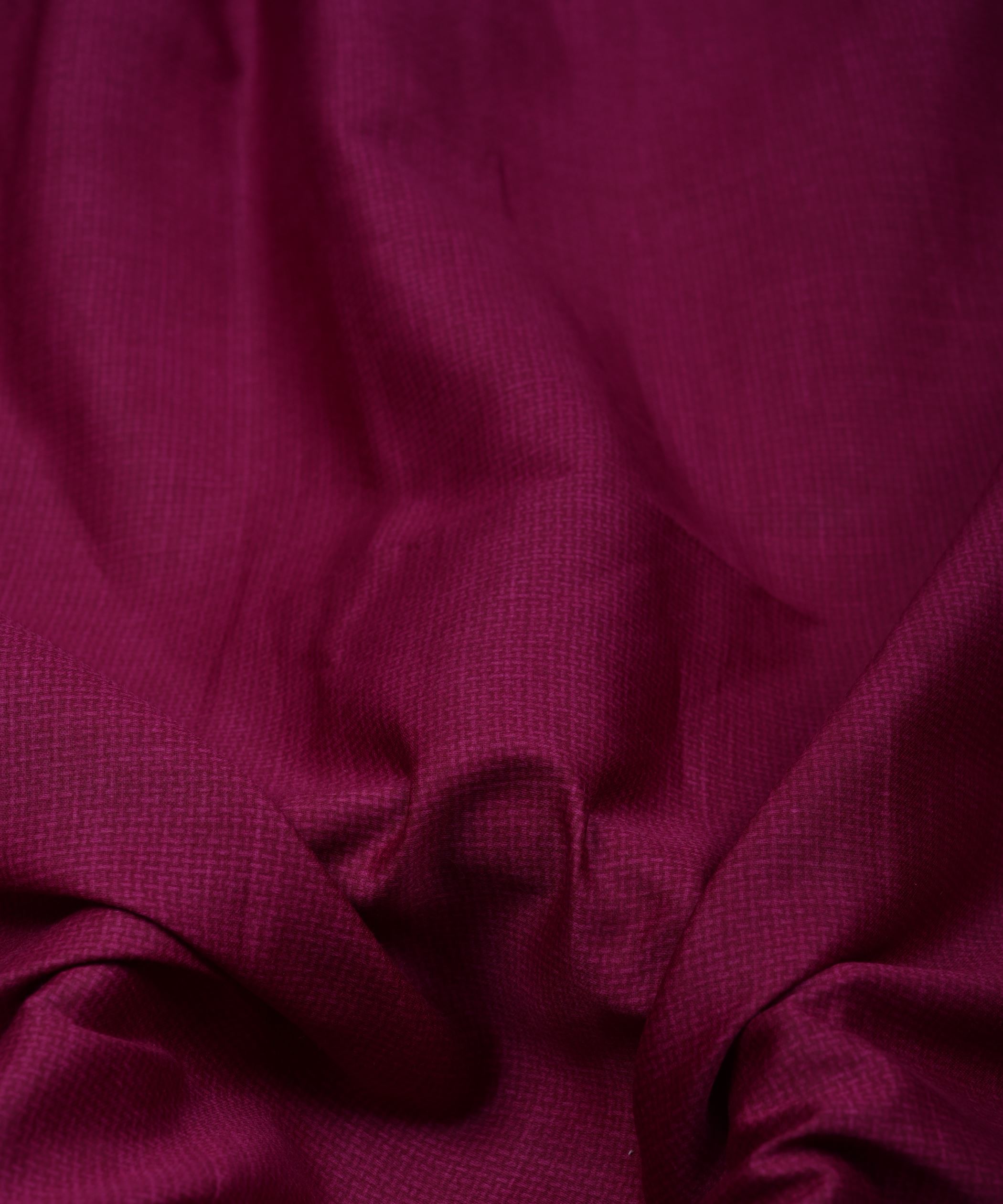 Magenta Printed Cotton Satin fabric-1
