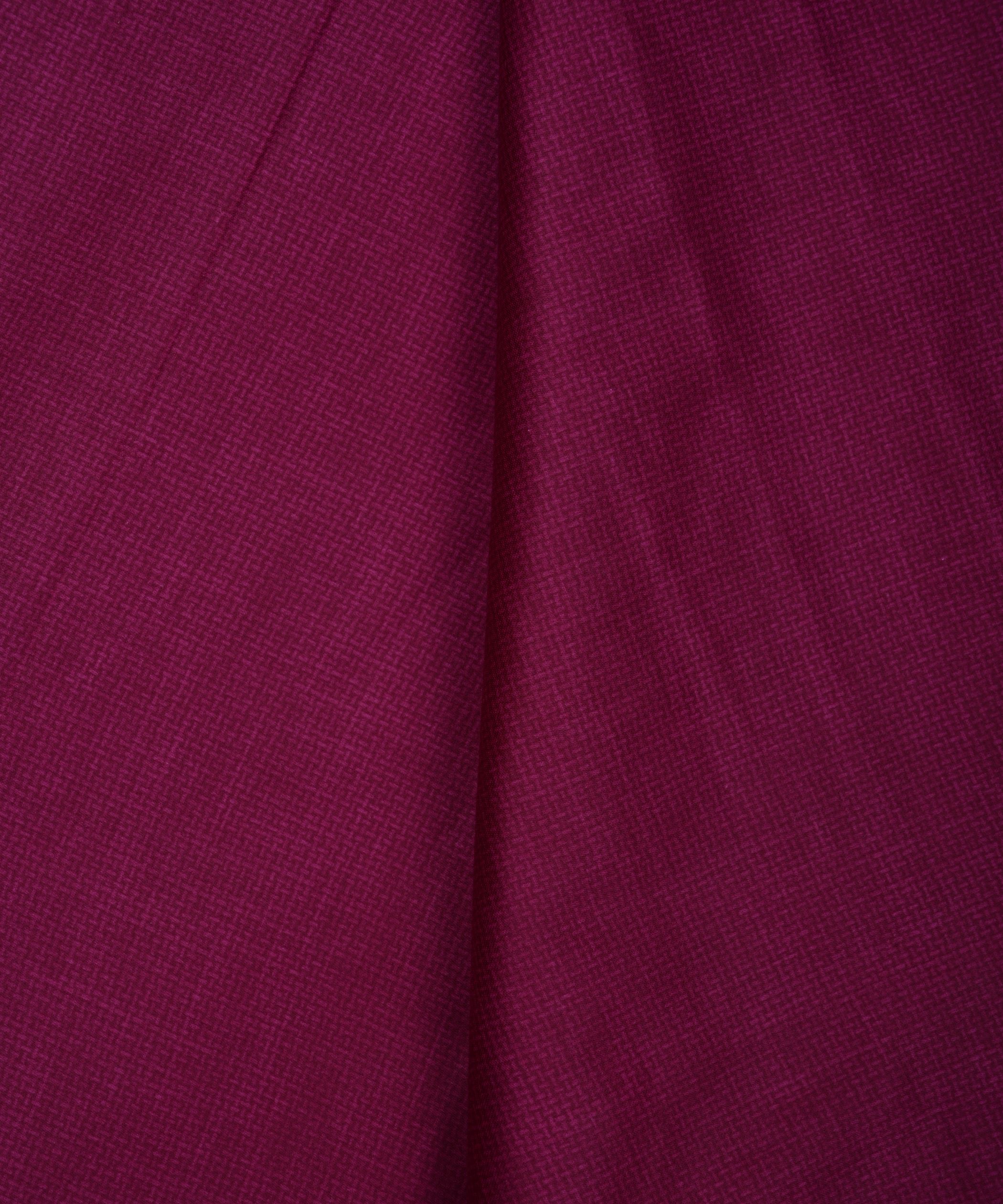 Magenta Printed Cotton Satin fabric-1