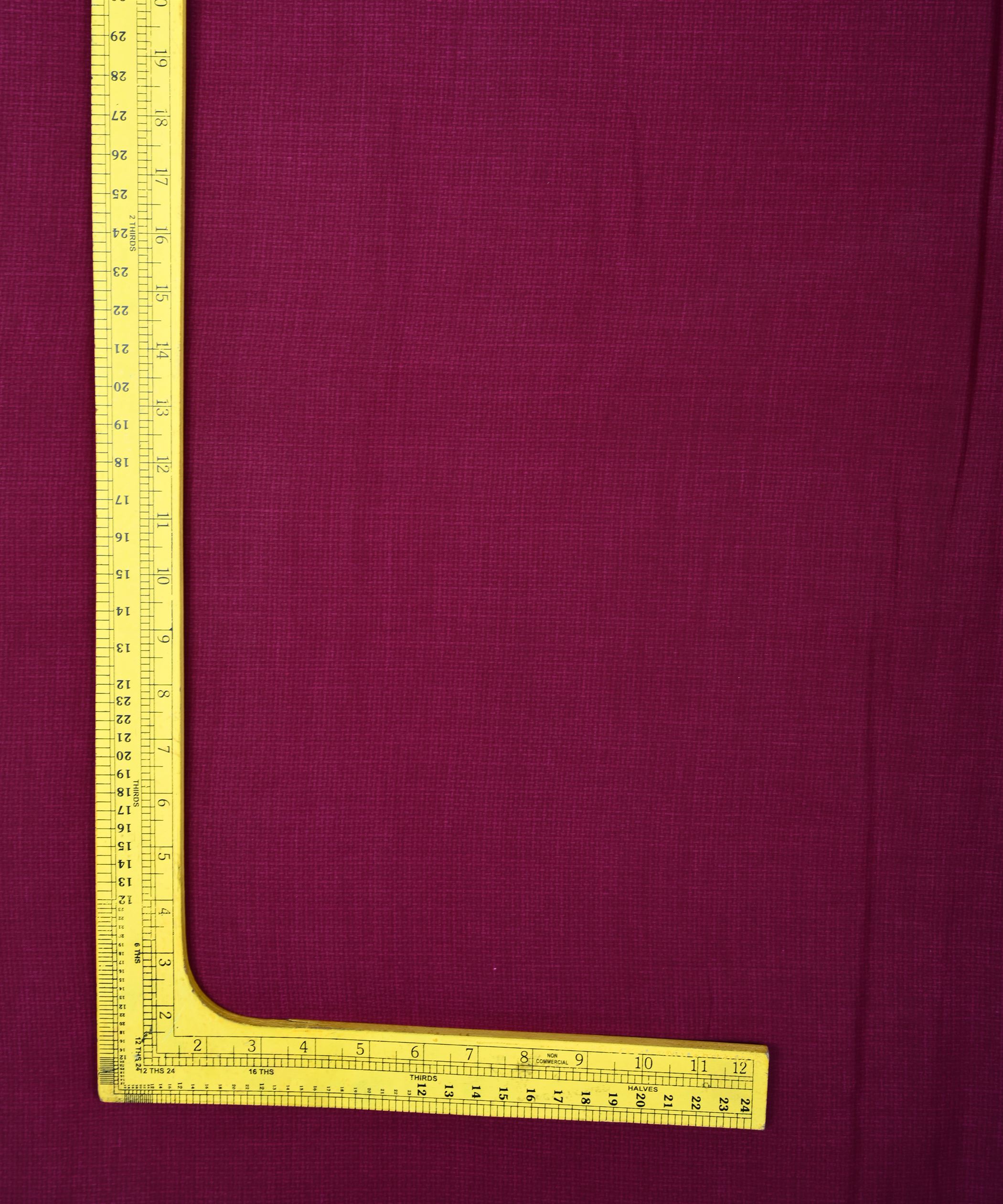 Magenta Printed Cotton Satin fabric-1