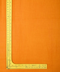 Mustard Yellow Printed Cotton Satin fabric-1