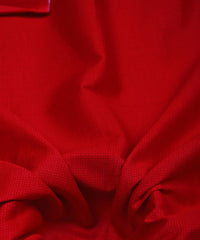 Red Printed Cotton Satin fabric-1