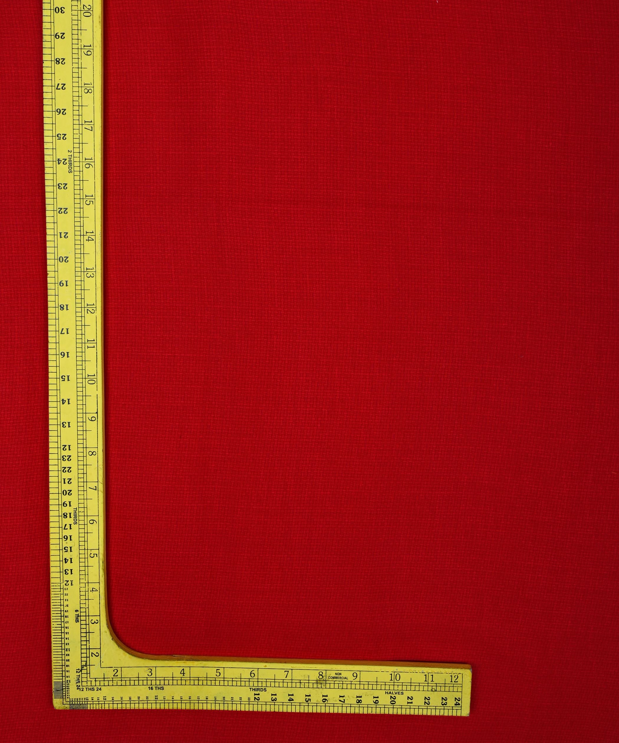 Red Printed Cotton Satin fabric-1