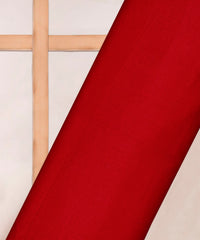 Red Printed Cotton Satin fabric-1