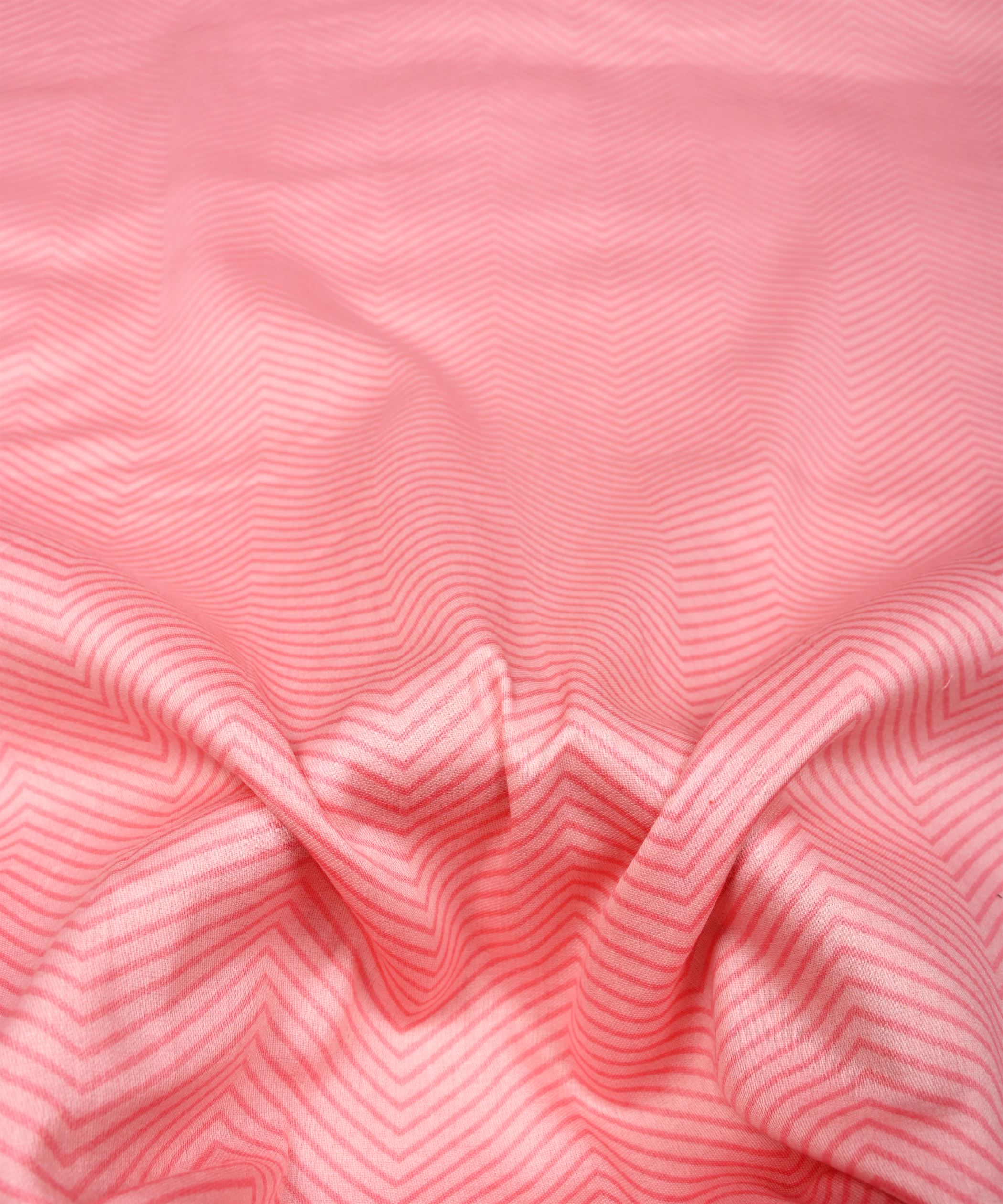 Pink Printed Cotton Satin fabric-2