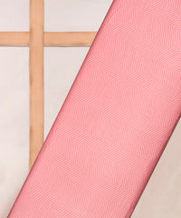 Pink Printed Cotton Satin fabric-2