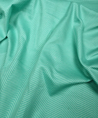 Sea Green Printed Cotton Satin fabric-2