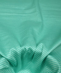 Sea Green Printed Cotton Satin fabric-2