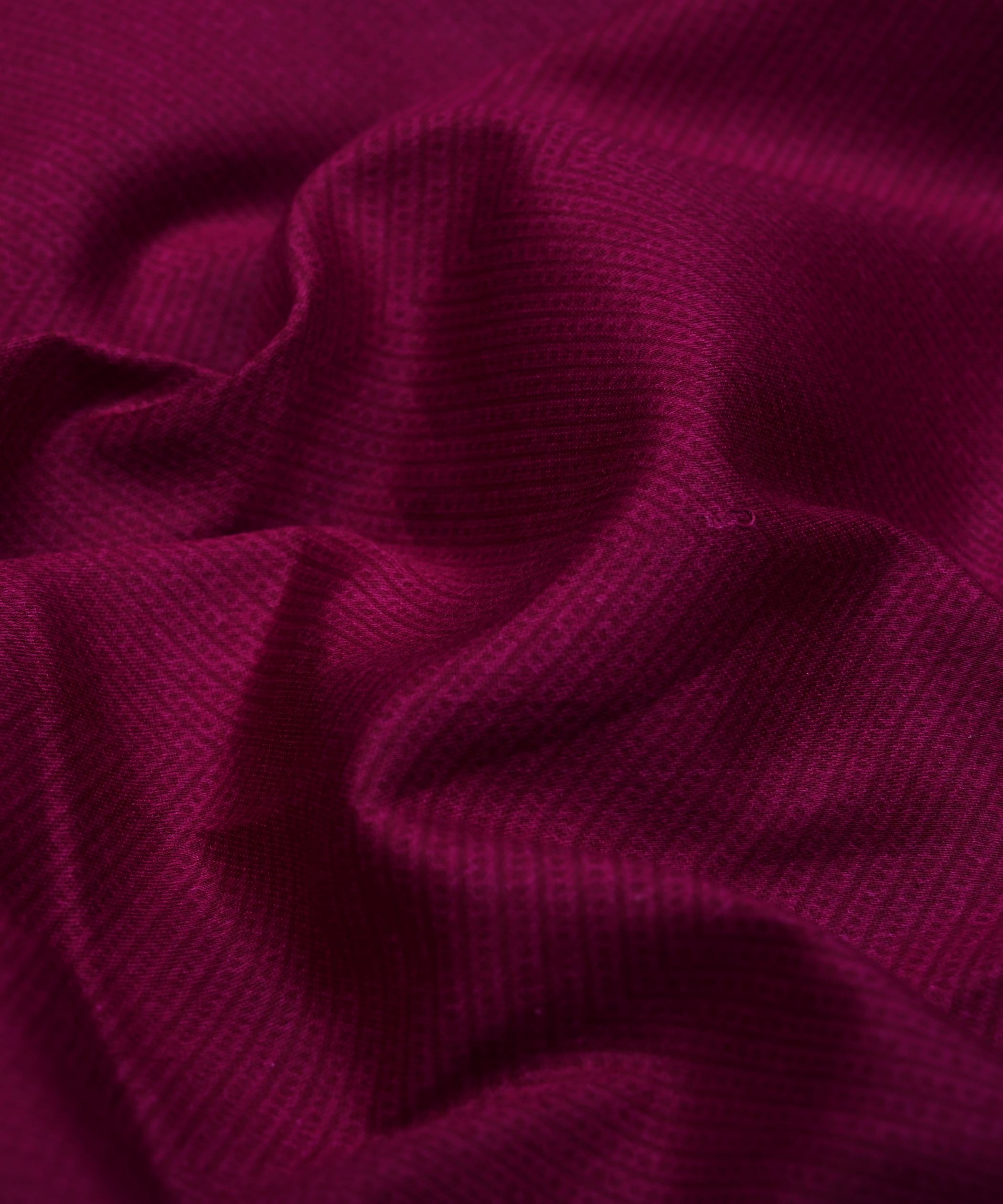 Magenta Printed Cotton Satin fabric-3