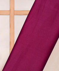 Magenta Printed Cotton Satin fabric-3