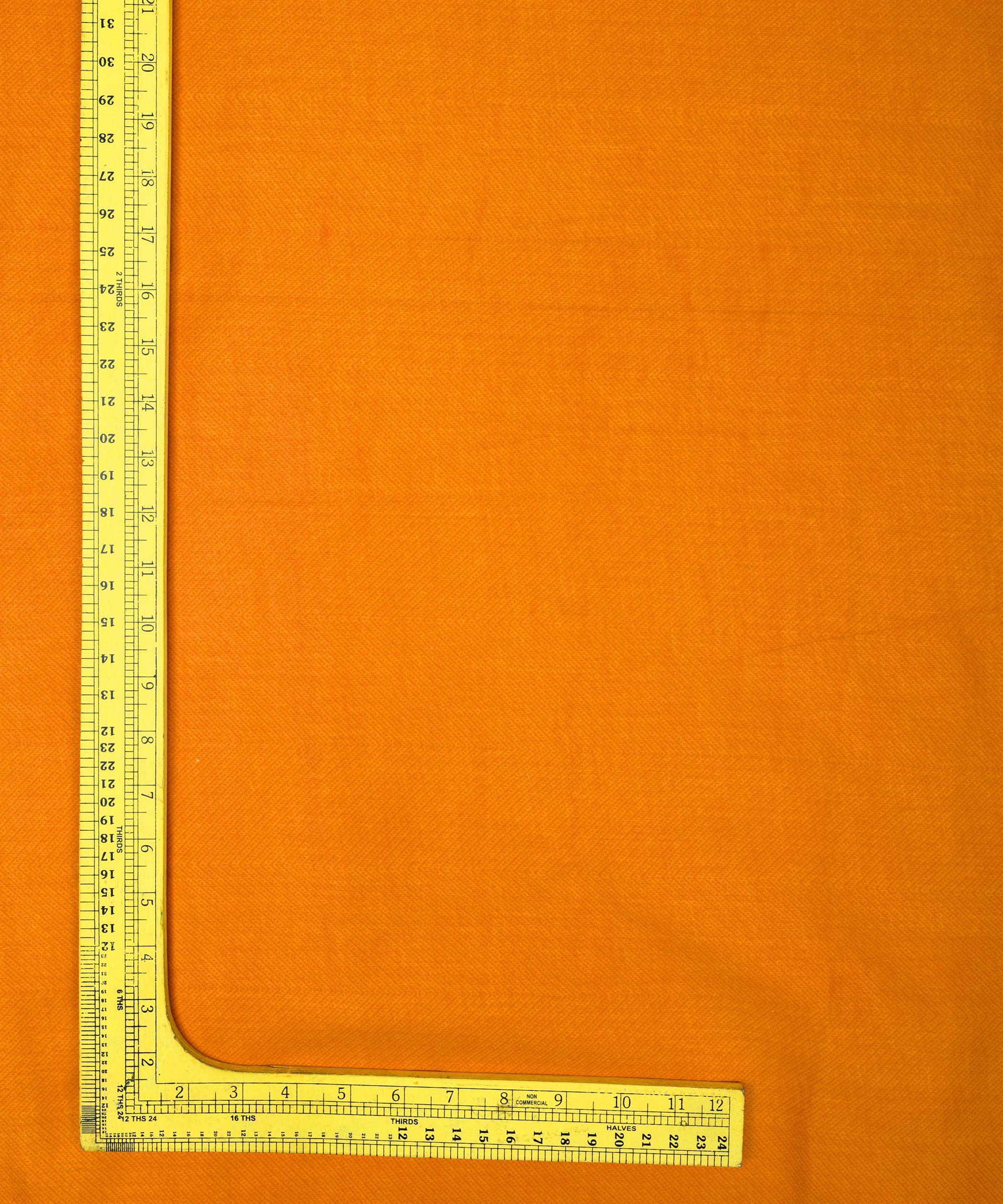 Mustard Yellow Printed Cotton Satin fabric-3