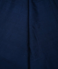 Navy Printed Cotton Satin fabric-3
