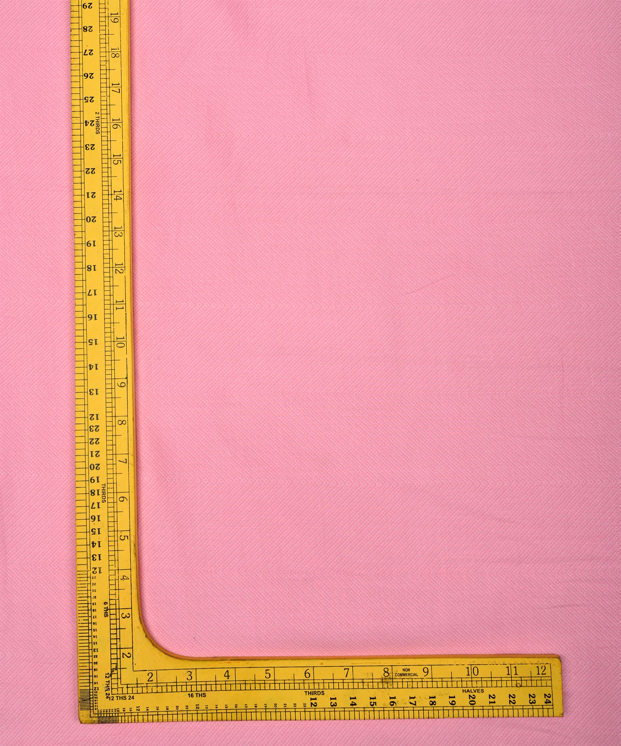 Pink Printed Cotton Satin fabric-3