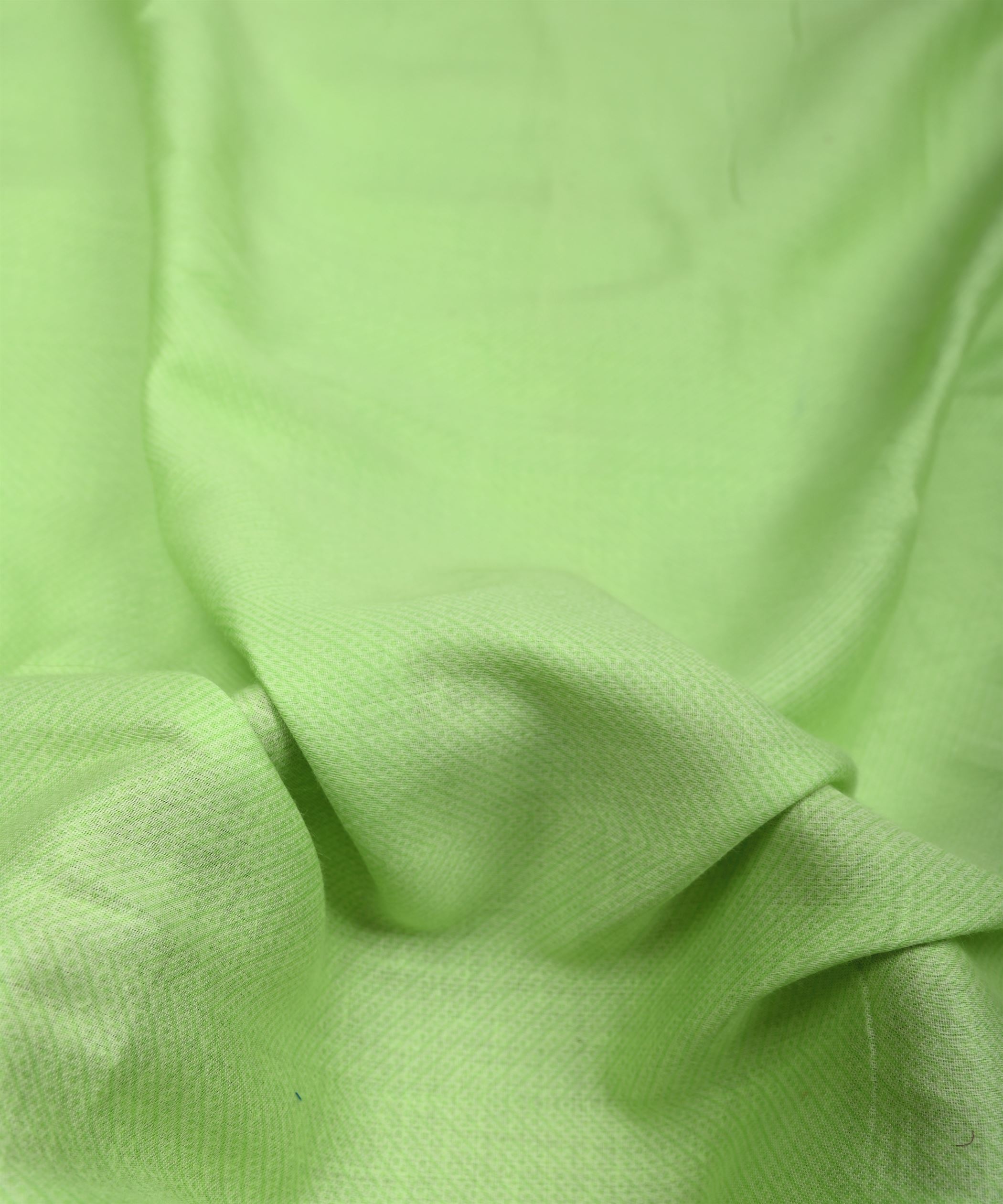 Pista Green Printed Cotton Satin fabric-3