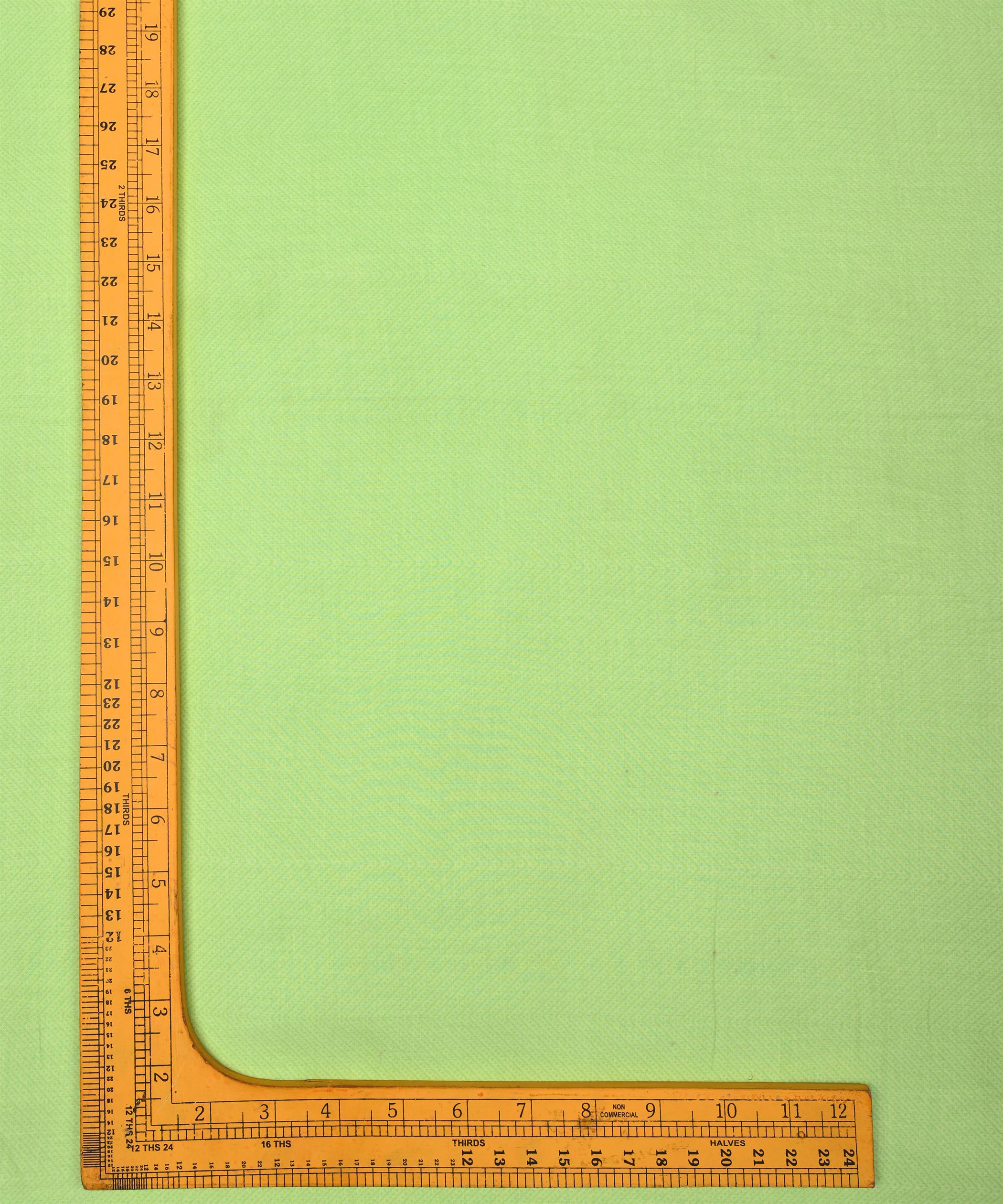 Pista Green Printed Cotton Satin fabric-3