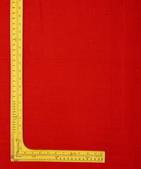 Red Printed Cotton Satin fabric-3