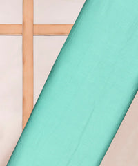 Sea Green Printed Cotton Satin fabric-3