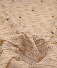 Olive green batik Handblock printed Mal Cotton fabric