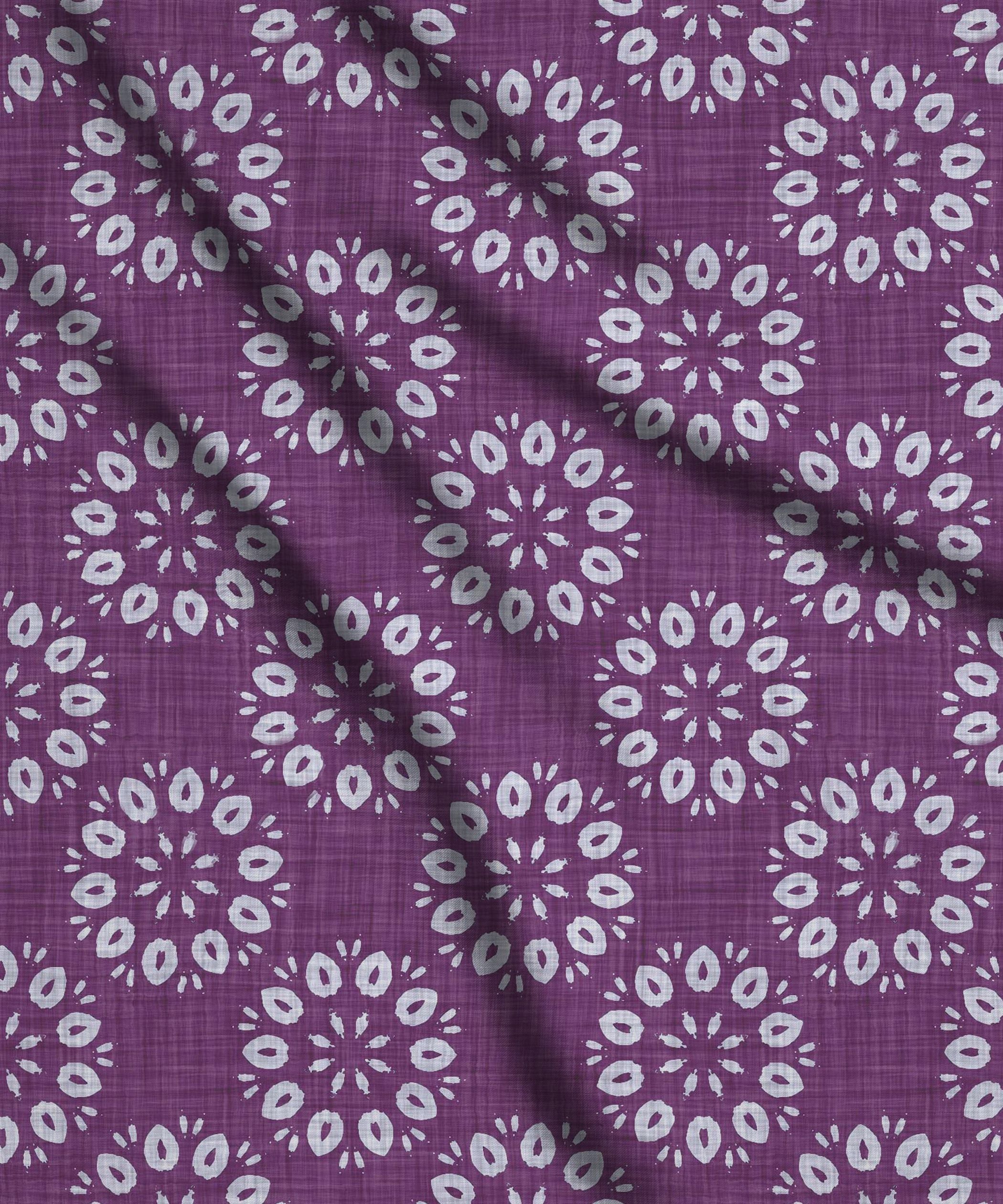 Purple-Batik Print