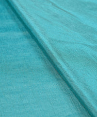 Aquamarine Plain Dyed Sana Silk Fabric