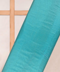 Aquamarine Plain Dyed Sana Silk Fabric
