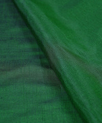 Bottle Green Plain Dyed Sana Silk Fabric