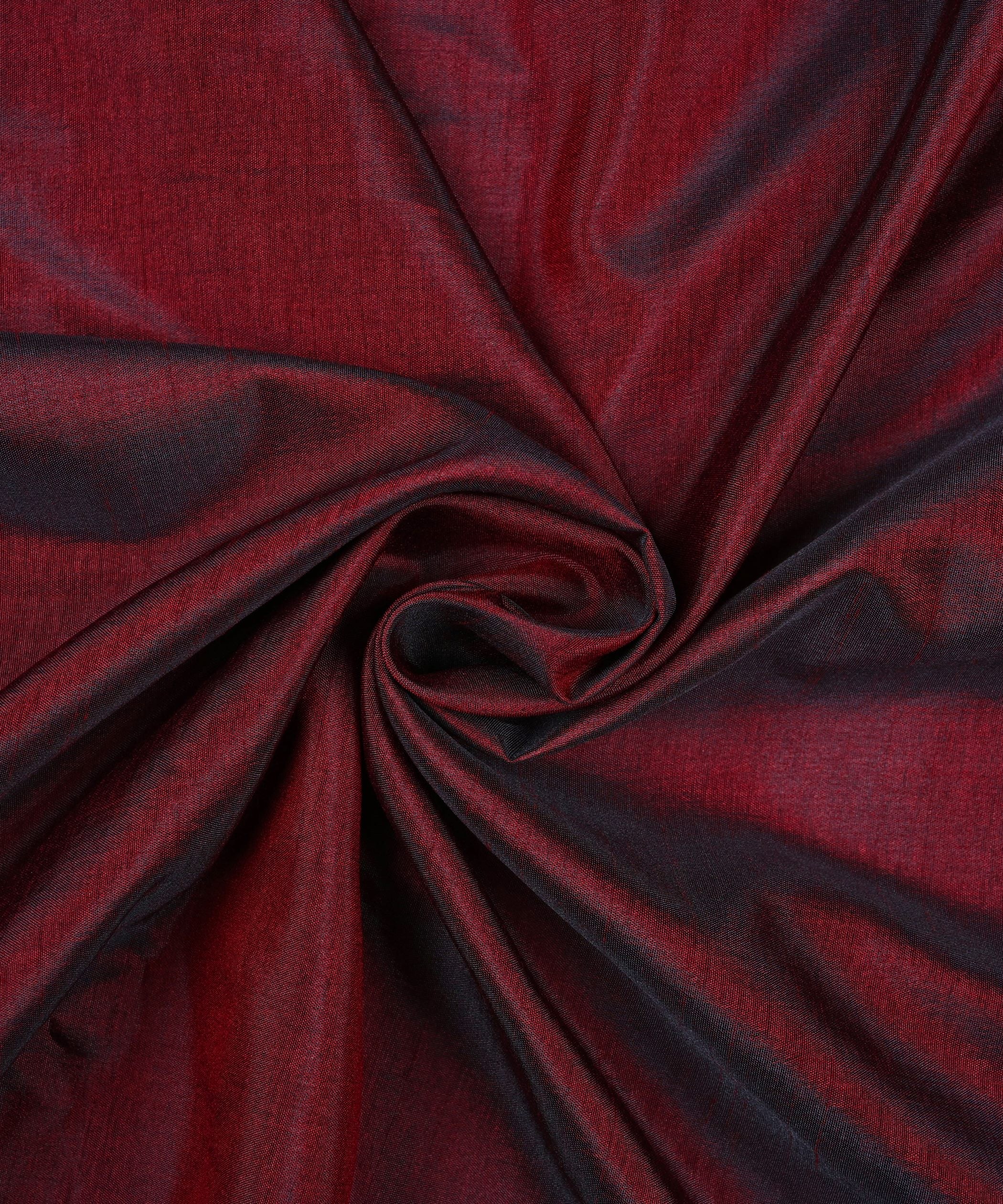 Coffee Plain Dyed Sana Silk Fabric