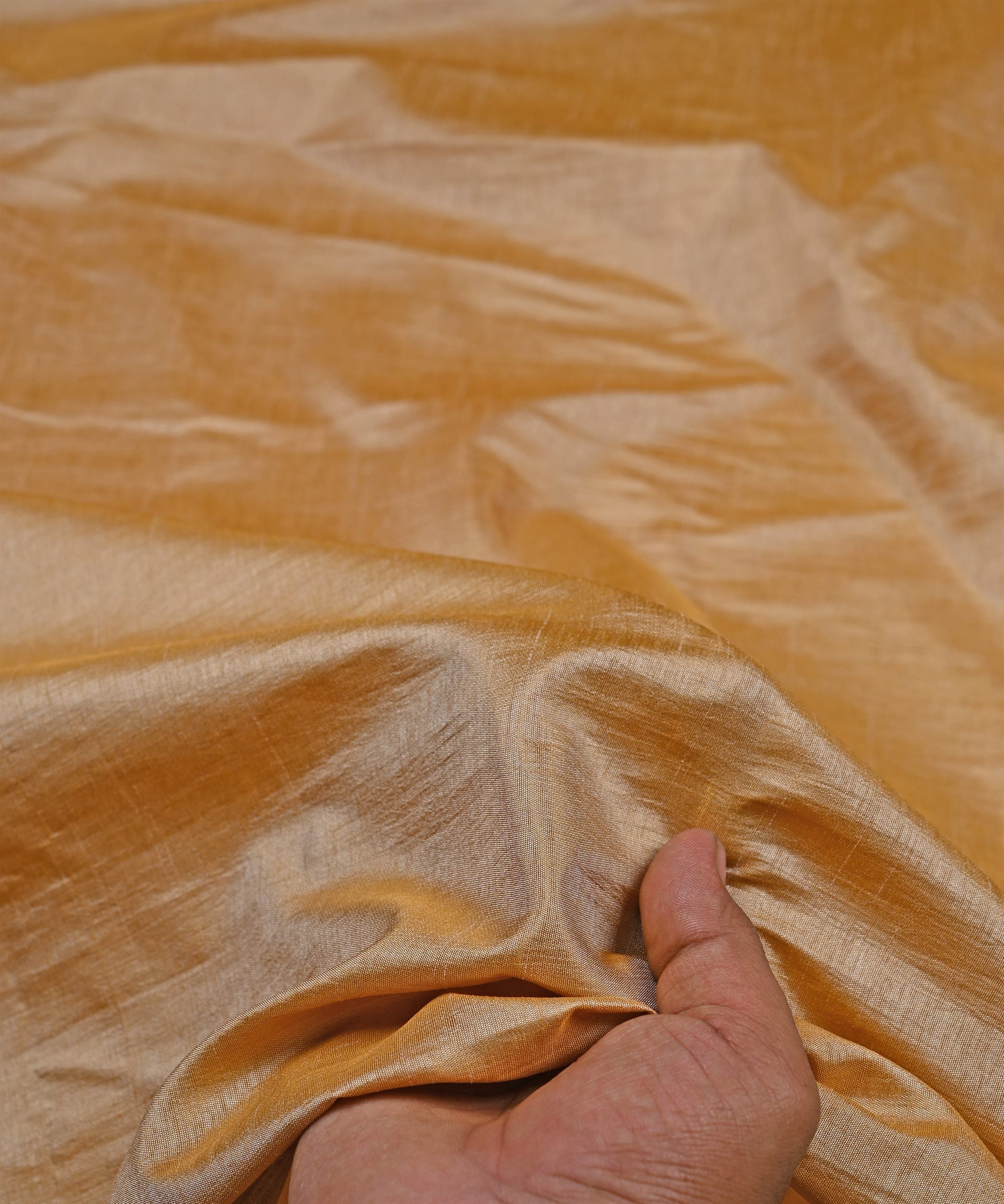 Light Biege Plain Dyed Sana Silk Fabric