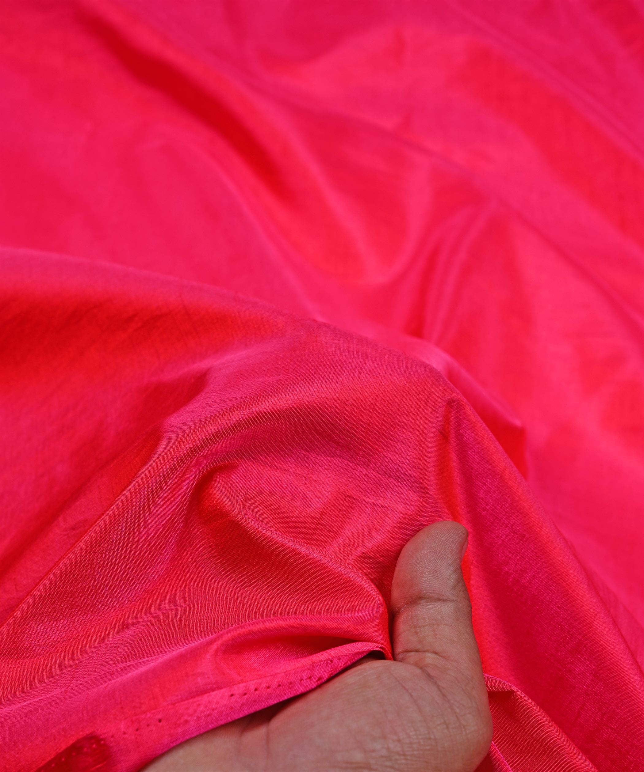 Pink Plain Dyed Sana Silk Fabric