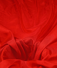 Red Plain Dyed Sana Silk Fabric