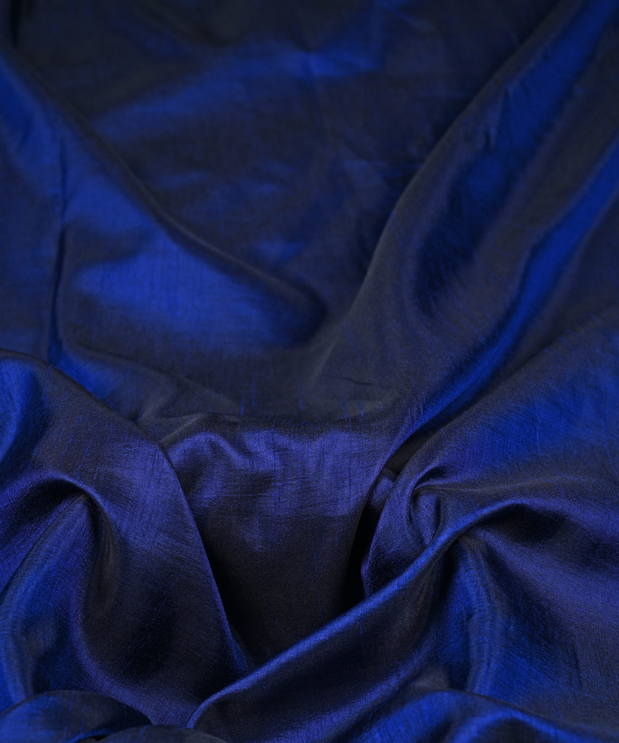 Royal Blue Plain Dyed Sana Silk Fabric