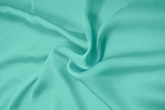 Aquamarine Plain Dyed Satin Georgette Fabric