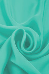 Aquamarine Plain Dyed Satin Georgette Fabric