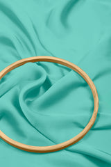 Aquamarine Plain Dyed Satin Georgette Fabric