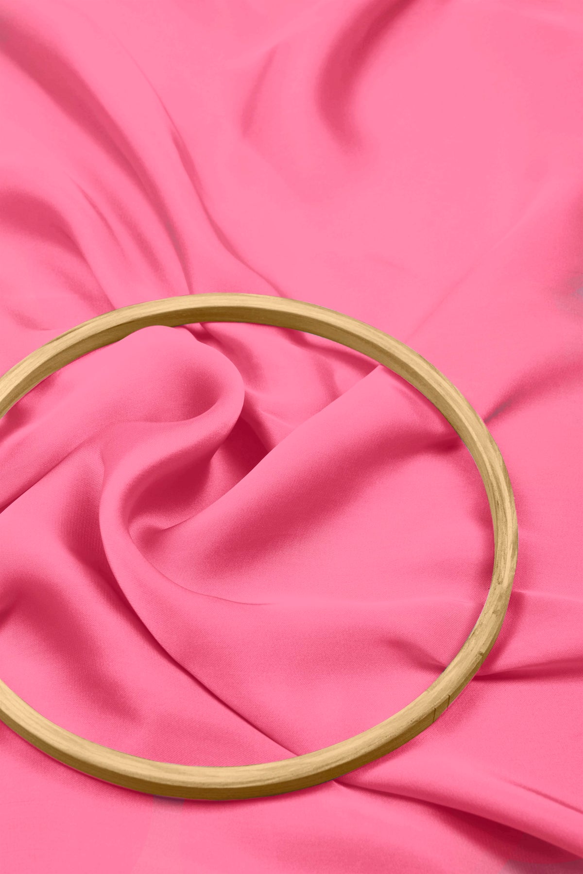 Baby Pink Plain Dyed Satin Georgette Fabric