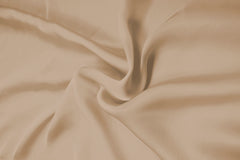 Bone White Plain Dyed Satin Georgette Fabric