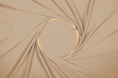 Bone White Plain Dyed Satin Georgette Fabric