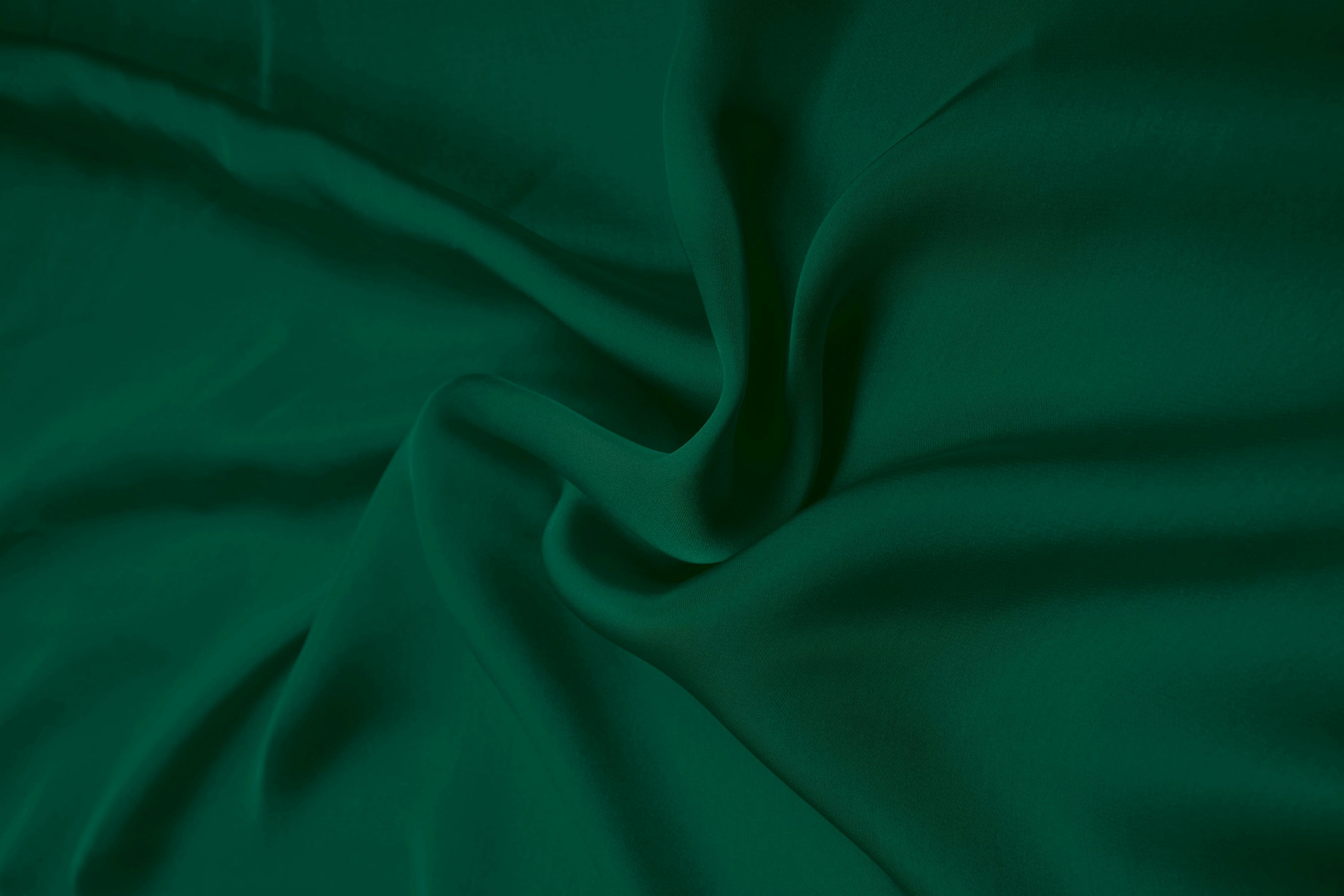 Cationic Bottle Green Plain Dyed Satin Georgette Fabric