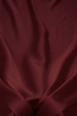 Cationic Coffee Plain Dyed Satin Georgette Fabric