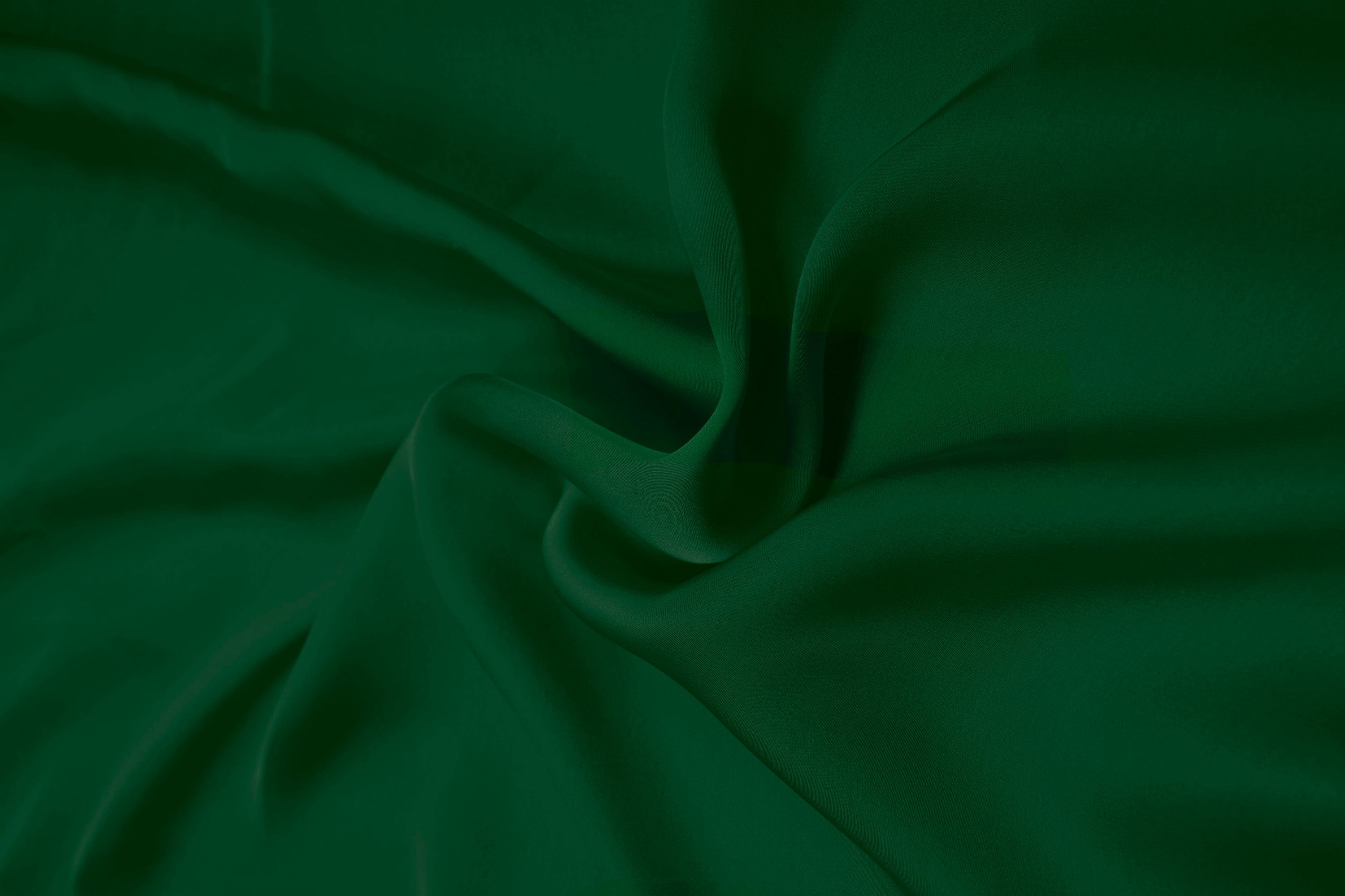 Cationic Dark Green Plain Dyed Satin Georgette Fabric