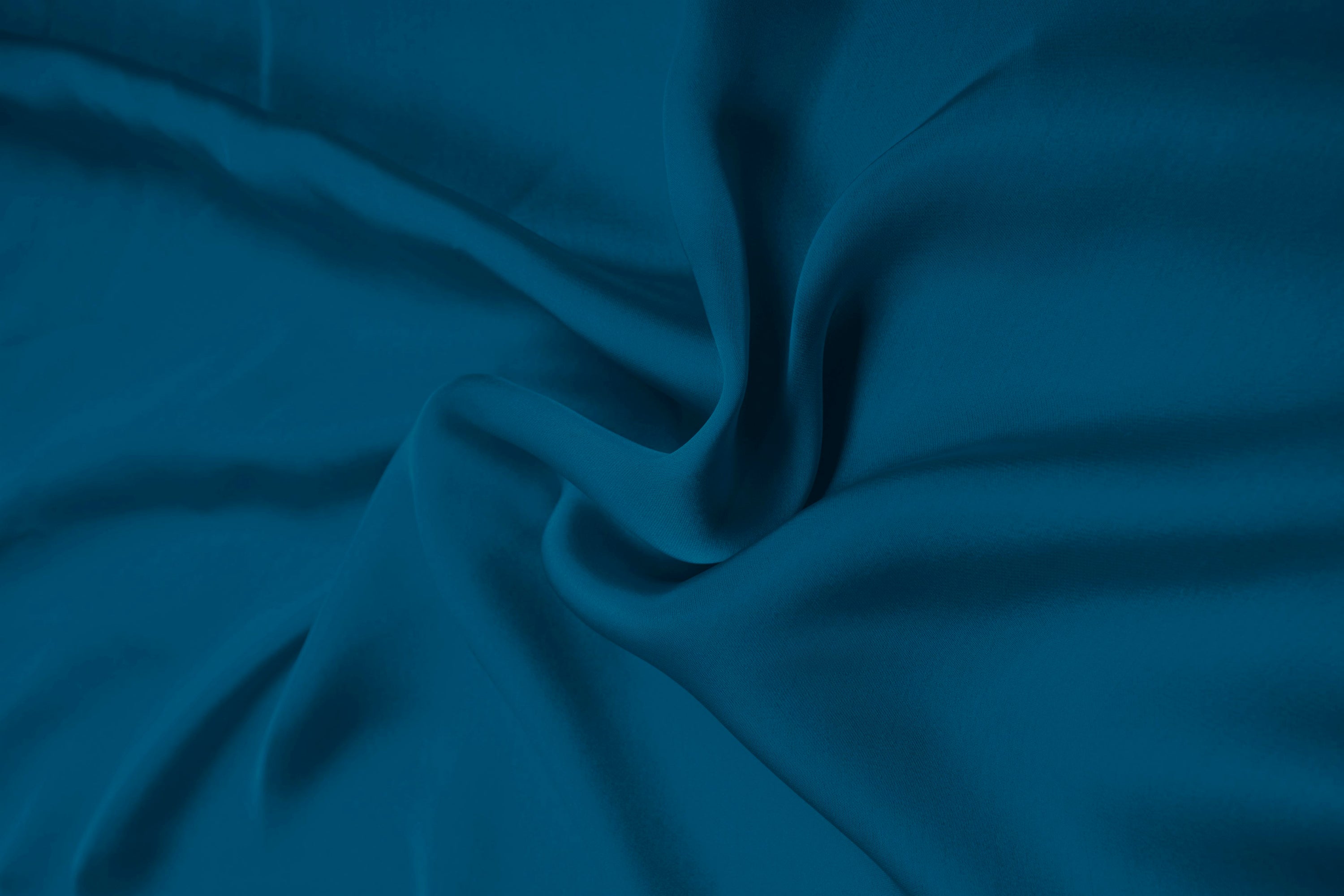 Cationic Dark Teal Plain Dyed Satin Georgette Fabric