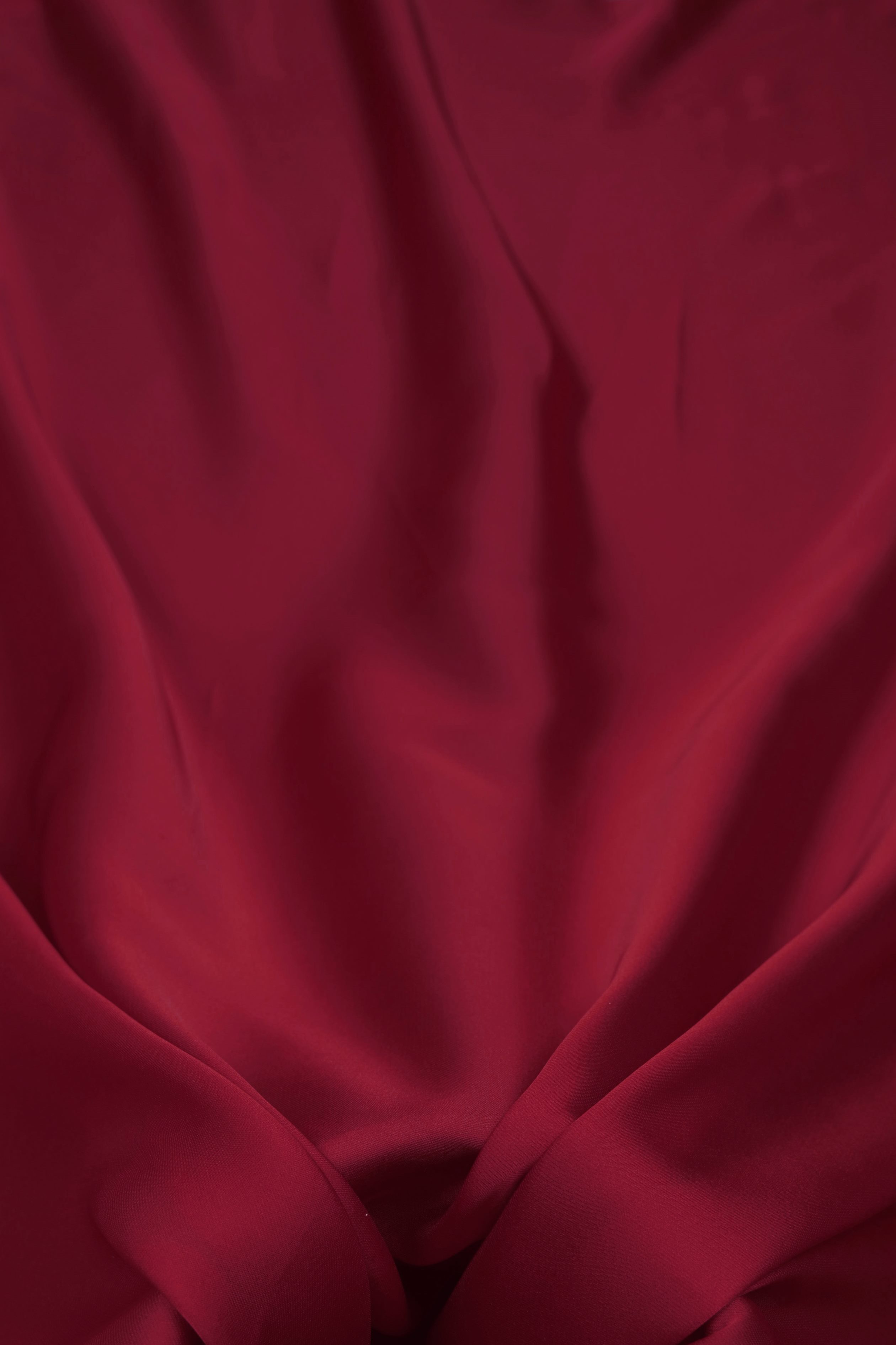 Cationic Light Maroon Plain Dyed Satin Georgette Fabric