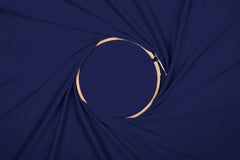 Cationic Navy Blue Plain Dyed Satin Georgette Fabric