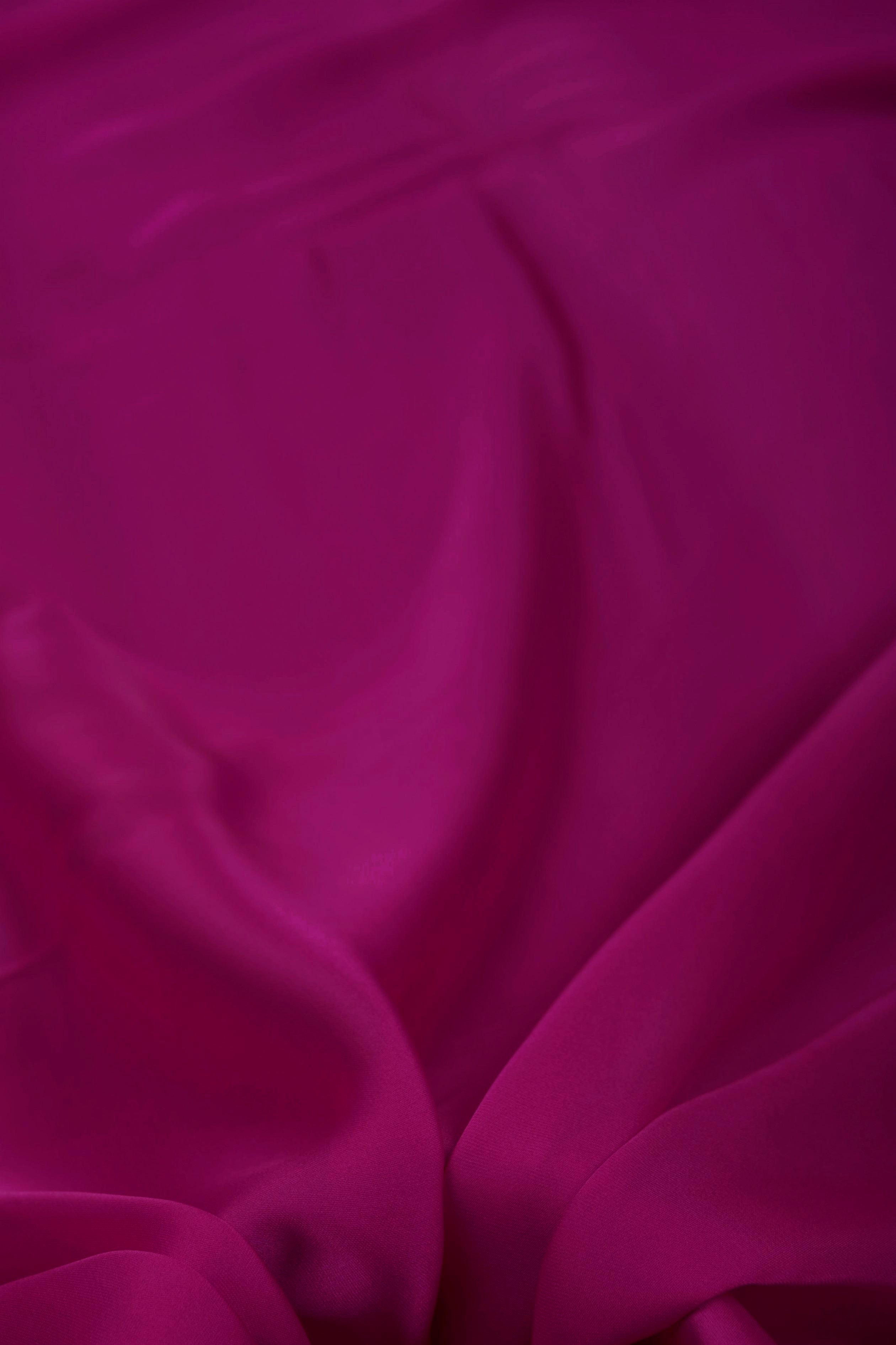 Cationic Wine Plain Dyed Satin Georgette Fabric