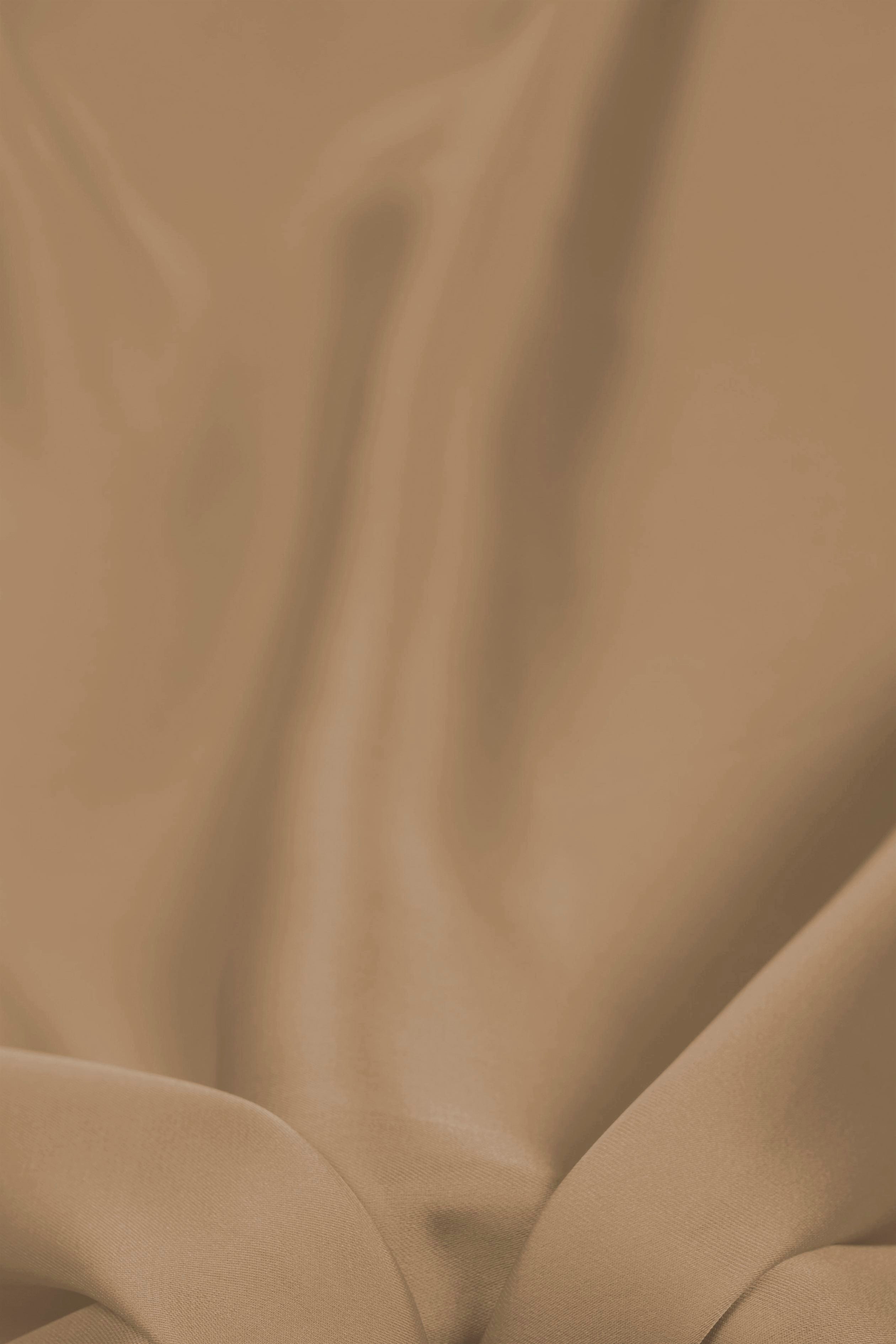 Copper Plain Dyed Satin Georgette Fabric